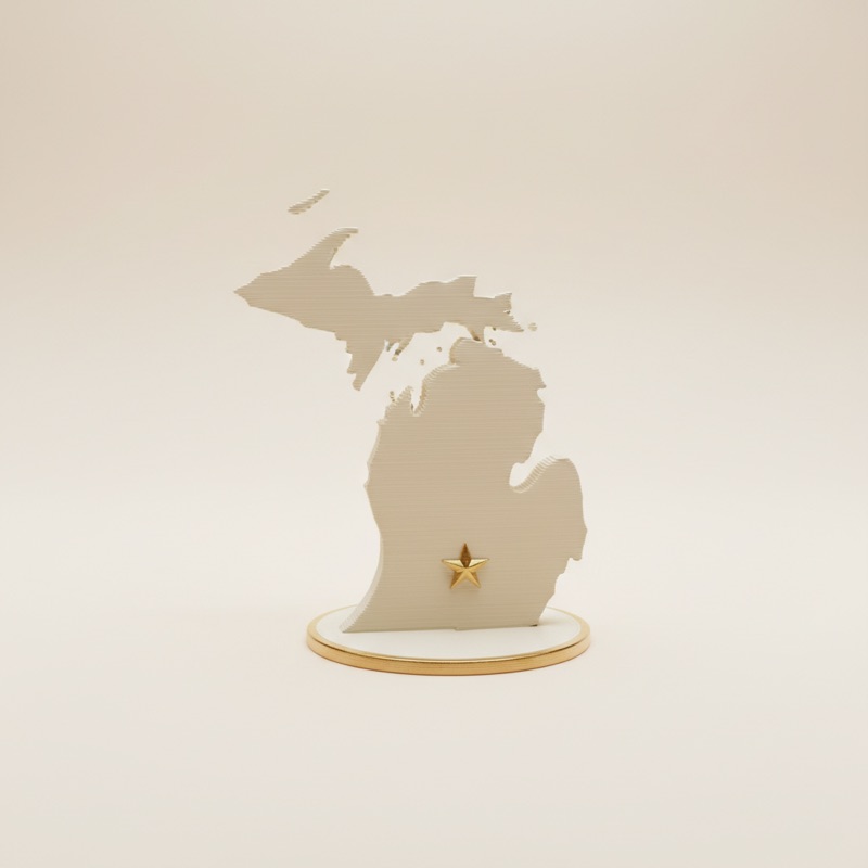 Pure Michigan Mitten figurine